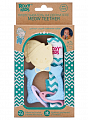 Рокси-Кидс (Roxy-Kids) прорезыватель с клипсой-держателем Meow Teether 3+, голубой