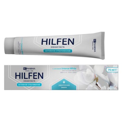 Купить хилфен (hilfen) bc pharma зубная паста активное отбеливание, 75мл в Заволжье