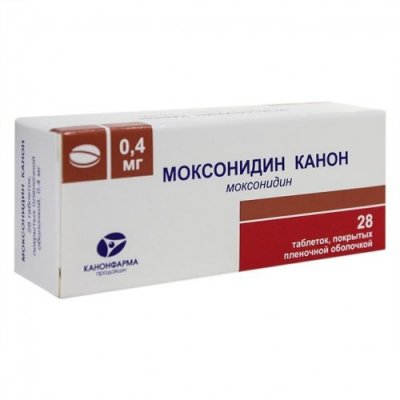 Купить моксонидин-канон, таблетки, покрытые пленочной оболочкой 0,4мг, 28 шт в Заволжье