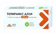 Купить топирамат-алси, таблетки покрытые пленочной оболочкой 100мг, 50 шт в Заволжье