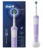 Купить oral-b (орал-би) электрическая зубная щетка vitality pro d103.413.3 тип 3708 с зарядным устройством, тип 3757, сиреневый в Заволжье