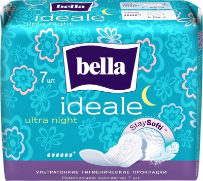 Купить bella (белла) прокладки ideale ultra night stay softi 7 шт в Заволжье