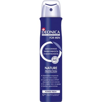 Купить deonica (деоника) дезодорант-спрей nature protection для мужчин, 200мл в Заволжье