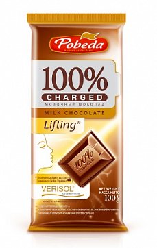 Charged Lifting (Чаржед), шоколад молочный, 100г