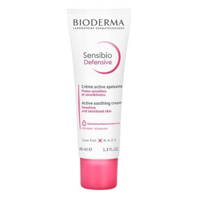 Купить bioderma sensibio defensive (биодерма сенсибио) крем для чувствительной кожи лица и шеи легкий 40мл в Заволжье
