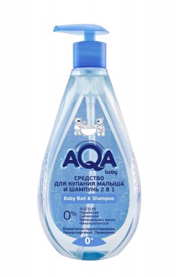 Купить aqa baby (аква беби) средство для купания малыша 2в1, 500мл с дозатором в Заволжье