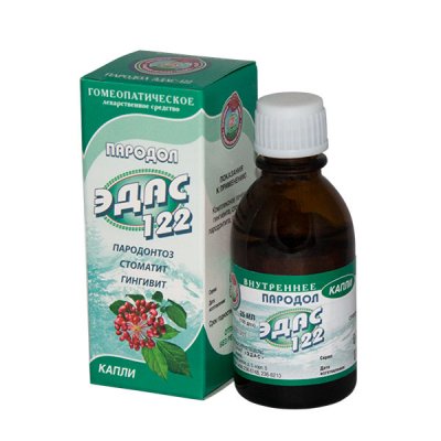Купить эдас-122 пародол (пародонтоз), капли для приема внутрь гомеопатические, 25мл в Заволжье