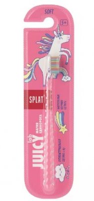 Купить сплат (splat) детская мягкая зубная щетка «магия единорога» прозрачная, с ионами серебра, 1 шт в Заволжье