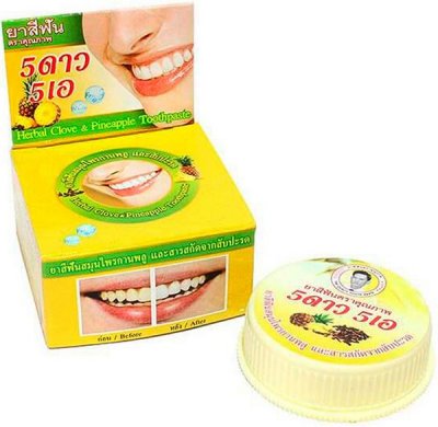 Купить 5 star cosmetic (5 стар косметик) зубная паста травяная с экстром ананаса, 25г в Заволжье