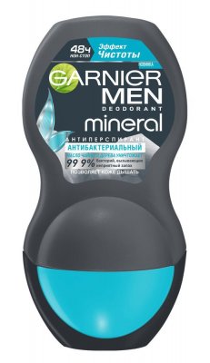Купить garnier men mineral (гарньер) дезодорант-антиперспирант эффект чистоты 48часа ролик 50мл в Заволжье