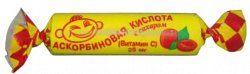 Купить аскорбиновая кислота с сахаром, таблетки со вкусом персика, 10 шт бад в Заволжье