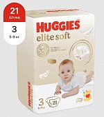 Купить huggies (хаггис) подгузники elitesoft 5-9кг 21 шт в Заволжье
