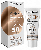 Купить compliment (комплимент) крем для лица и шеи ежедневная защита от солнца spf50, 50мл в Заволжье