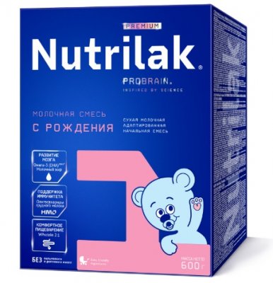 Купить нутрилак премиум 1 (nutrilak premium 1) молочная смесь с рождения, 600г в Заволжье
