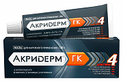 Купить акридерм гк, мазь для наружного применения 0,05%+0,1%+1%, туба 30г в Заволжье