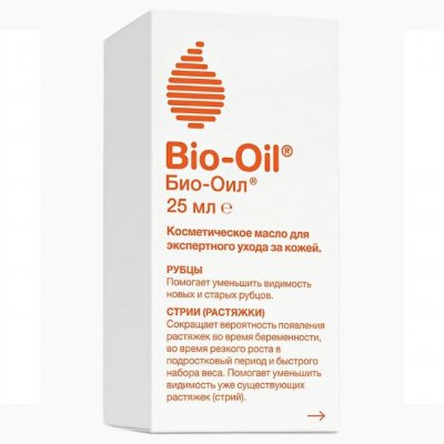 Купить bio-oil (био-оил), масло косметическое против шрамов и растяжек, неровного тона, 25мл в Заволжье