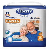 Купить liberty premium pants (либерти премиум пантс) подгузники-трусики для взрослых одноразовые xl 10шт в Заволжье