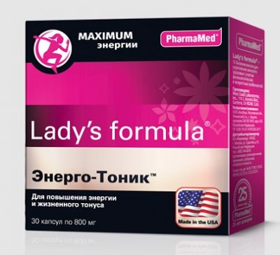 Купить lady's formula (леди-с формула) энерго-тоник, капсулы, 30 шт бад в Заволжье