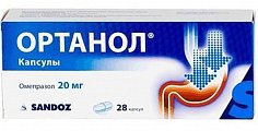 Купить ортанол, капсулы кишечнорастворимые 20мг, 28 шт в Заволжье