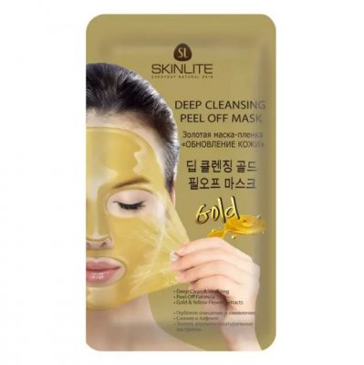 Купить skinlite (скинлайт) маска-пленка золотая обновление кожи, 15мл в Заволжье