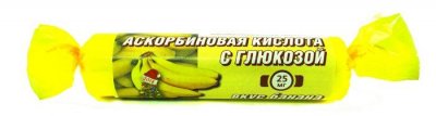 Купить аскорбиновая кислота с глюкозой гленвитол таблетки со вкусом банана 3г, 10 шт бад в Заволжье