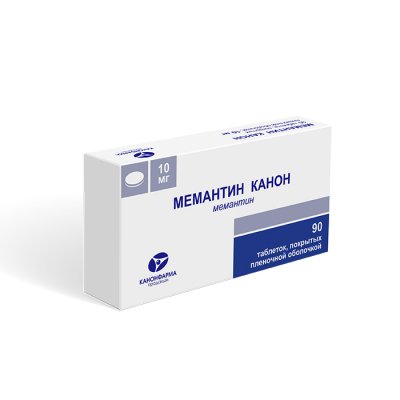 Купить мемантин-канон, таблетки, покрытые пленочной оболочкой 10мг, 90 шт в Заволжье