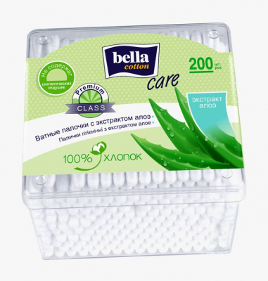 Купить bella cotton (белла) ватные палочки с экстрактом алоэ 200 шт в Заволжье