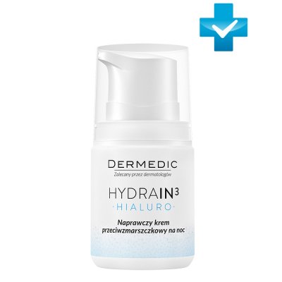 Купить dermedic hydrain3 (дермедик) ночной восстанавливающий крем против морщин 55 г в Заволжье