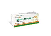 Купить моксонидин-сз, таблетки, покрытые пленочной оболочкой 0,3мг, 28 шт в Заволжье