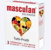 Купить masculan (маскулан) презервативы с ароматом тутти-фрутти tutti-frutti, 3 шт в Заволжье