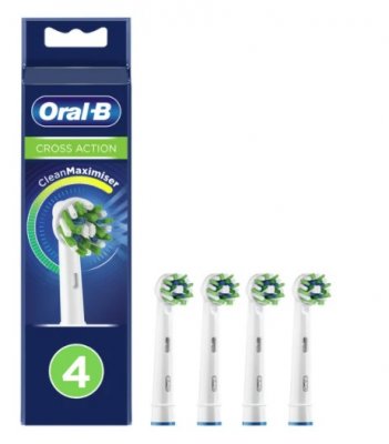 Купить oral-b (орал-би) насадка для электрической зубной щетки crossaction eb50brb цвет черный, 4 шт в Заволжье