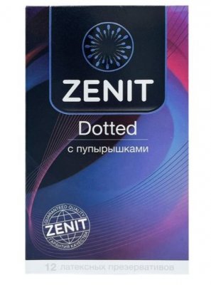 Купить zenit (зенит) презервативы латексные с точками dotted 12шт в Заволжье