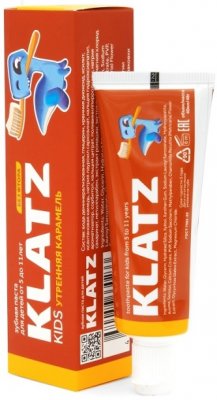 Купить klatz (клатц) зубная паста для детей 5-11лет карамель без фтора, 40мл в Заволжье