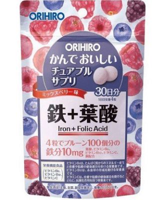 Купить orihiro (орихиро) железо с витаминами, таблетки 120шт бад в Заволжье