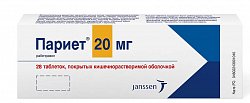 Купить париет, таблетки, покрытые кишечнорастворимой оболочкой 20мг, 28 шт в Заволжье