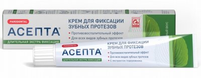 Купить асепта крем для фиксации зубных протезов мятный 40мл в Заволжье