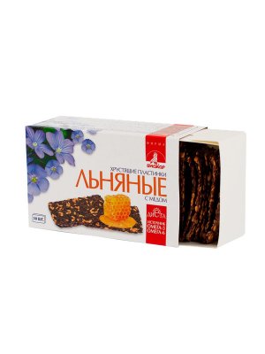 Купить льняные хрустящие пластинки биокор с медом 3,5г 30 шт бад в Заволжье
