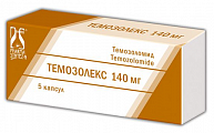 Купить темозолекс, капсулы 140мг 5шт в Заволжье