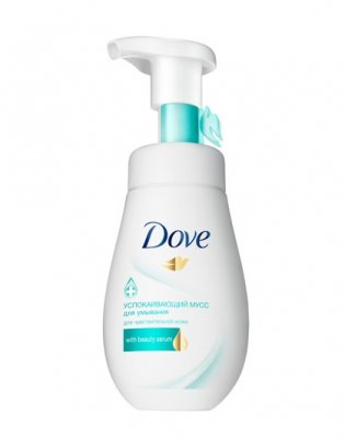 Купить dove (дав) мусс для умывания для чувствительной кожи успокаивающий, 160мл в Заволжье