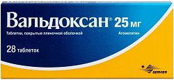 Купить вальдоксан, таблетки, покрытые пленочной оболочкой 25 мг, 28 шт в Заволжье