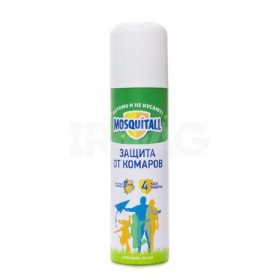 Купить mosquitall (москитолл) защита для взрослых аэрозоль от комаров 150 мл в Заволжье