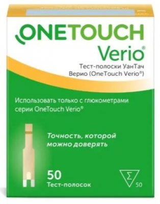 Купить тест-полоски onetouch verio (уан тач), 50 шт в Заволжье