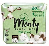 Купить monty (монти) прокладки ежедневный без ароматизаторов,20 шт в Заволжье
