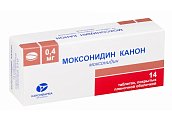 Купить моксонидин-канон, таблетки, покрытые пленочной оболочкой 0,4мг, 14 шт в Заволжье