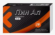 Купить пин ап, таблетки, покрытые пленочной оболочкойо 5мг, 28шт в Заволжье