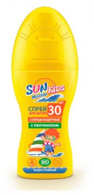 Купить sun marina (сан марина) кидс, крем солнцезащитный для детей, 150мл spf30 в Заволжье