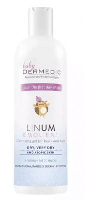 Купить dermedic linum emollient baby (дермедик) крем-гель очищающий для детей с рождения 200 мл в Заволжье