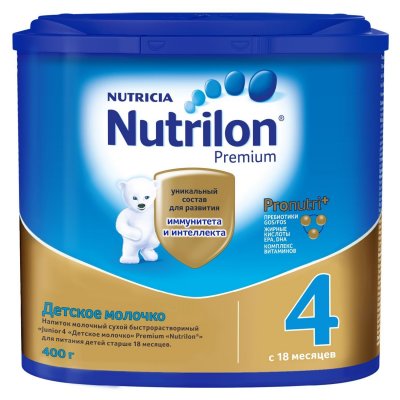 Купить nutrilon junior premium 4 (нутрилон) сухая смесь детская с 18 месяцев, 400г в Заволжье