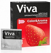 Купить viva (вива) презервативы ароматизированные цветные 3шт в Заволжье