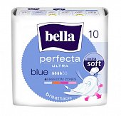 Купить bella (белла) прокладки perfecta ultra blue супертонкие 10 шт в Заволжье